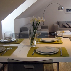 dining table in the living room