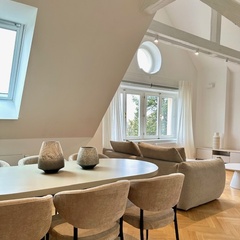 white linen curtains